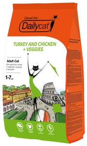 DailyCat Корм для кошек Adult Turkey and Chicken + Veggies фото